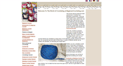 Desktop Screenshot of beginnercrocheting.com